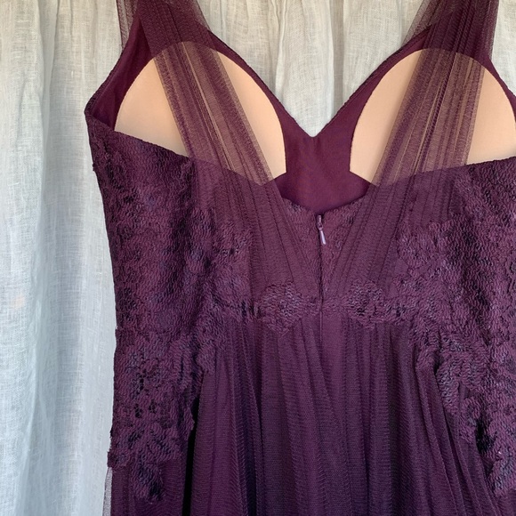 Watters Harlynn Bridesmaid Dress, Eggplant/Purple - Picture 6 of 7